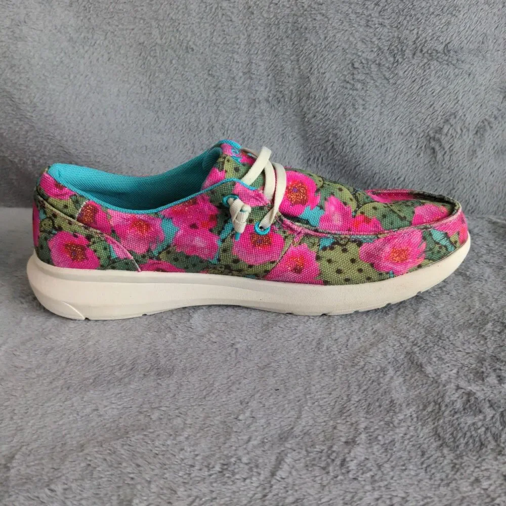 Ariat Hilo Slip On Sneaker Shoes Womens 10B Prickly Pear 10044591 Casual - Picture 8 of 10